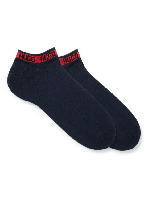 HUGO Par de meias com logo intarsia
