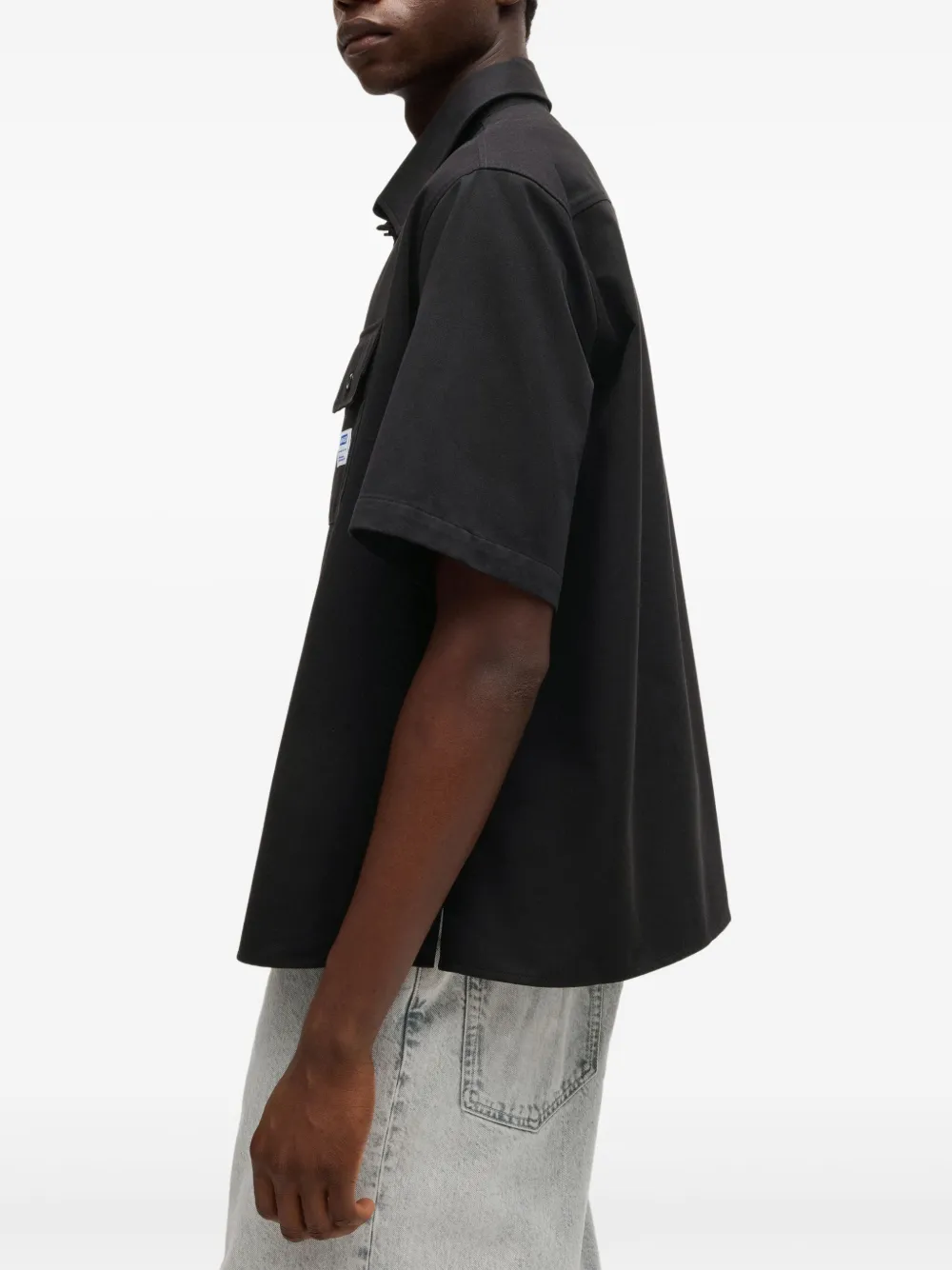 Shop Hugo Boss Ekyno Shirt In Black