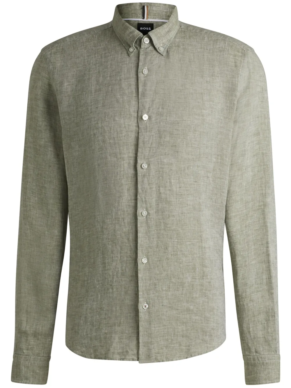 button-down linen shirt