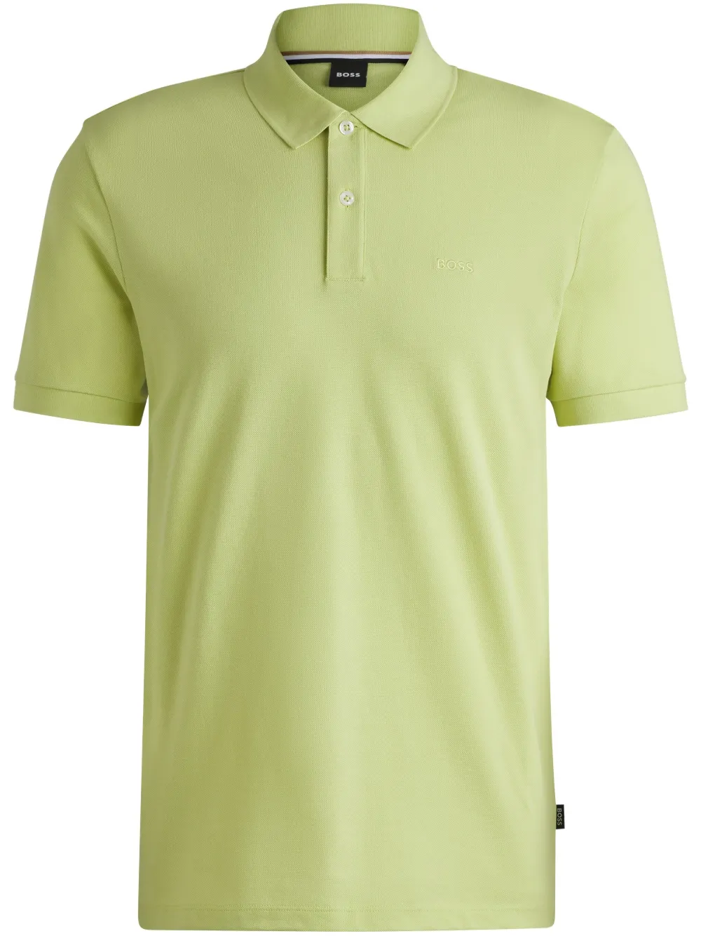 BOSS logo-embroidered cotton polo shirt