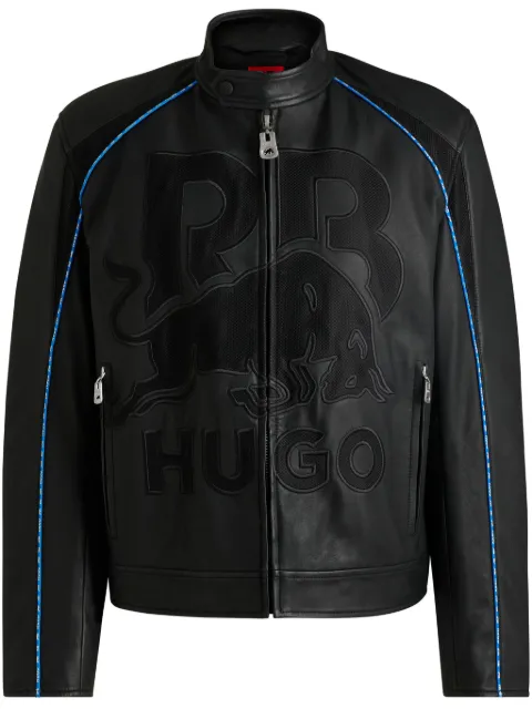 HUGO x RB logo-embroidered jacket