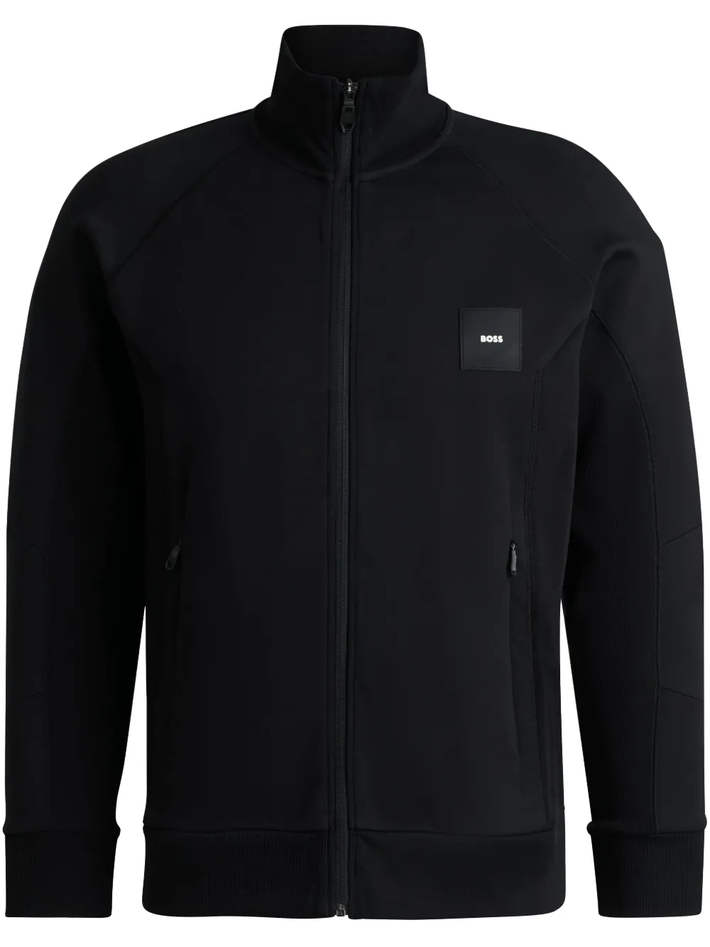 BOSS sudadera con aplique y cierre | negro | Image 1