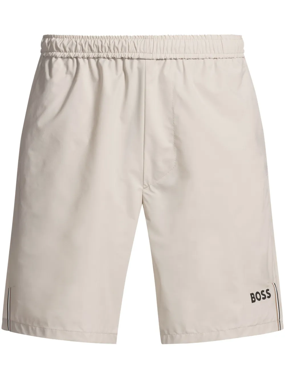 BOSS logo-print track shorts | Neutrals | Image 1