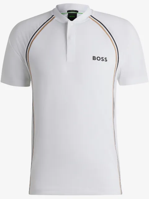 BOSS playera tipo polo con logo estampado