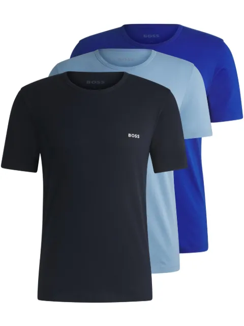 BOSS Kit 3 camisetas com estampa de logo