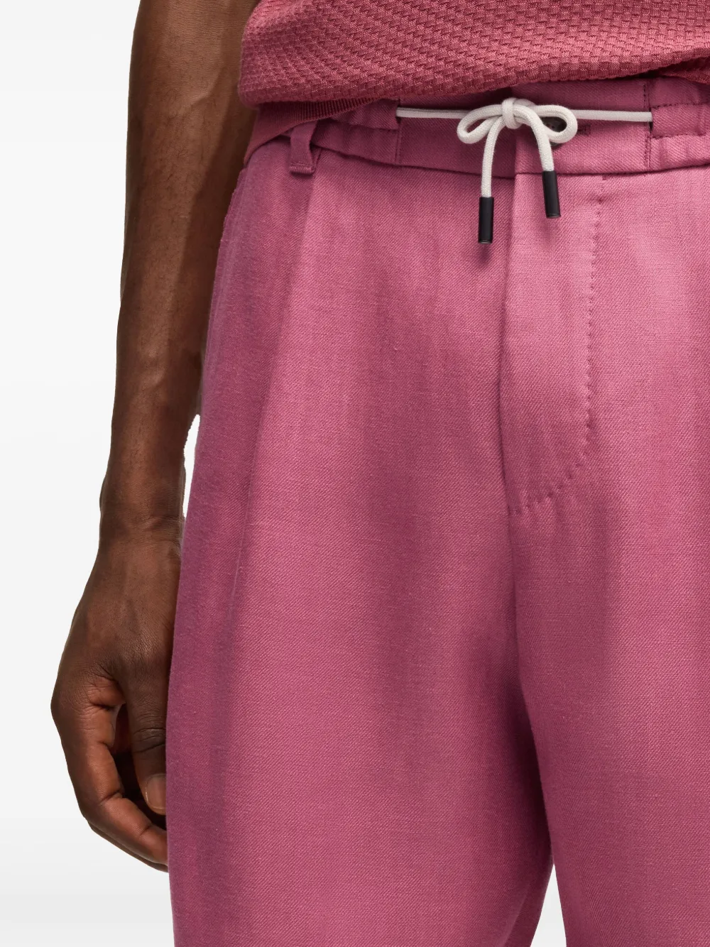 BOSS Bermuda shorts met trekkoord Roze