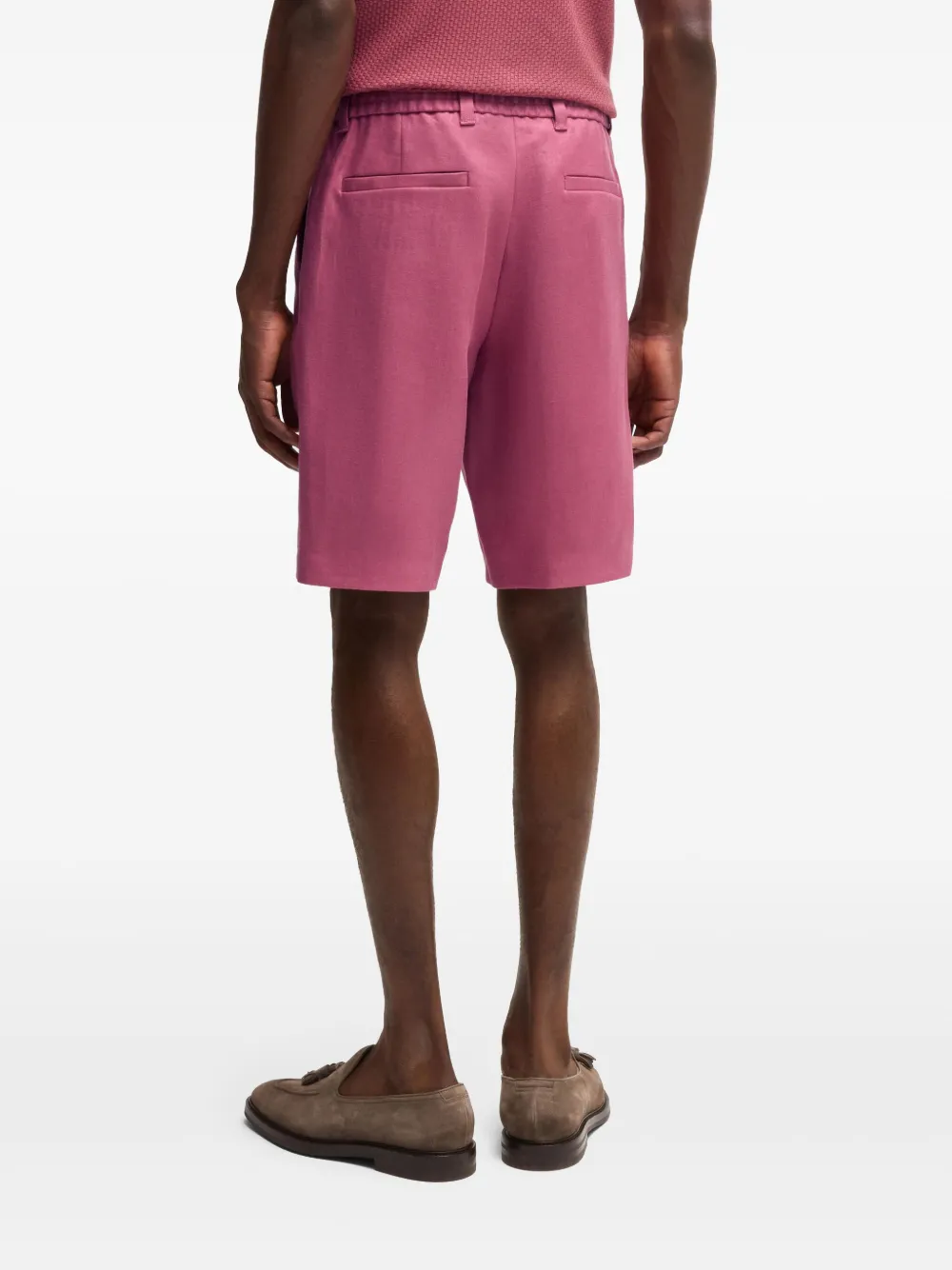 BOSS Bermuda shorts met trekkoord Roze