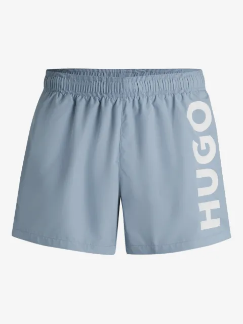 HUGO Bermuda de praia com estampa de logo