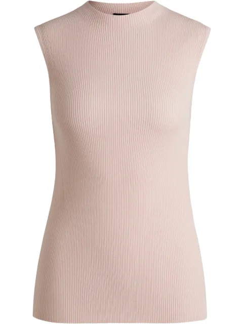 BOSS ribbed-knit top