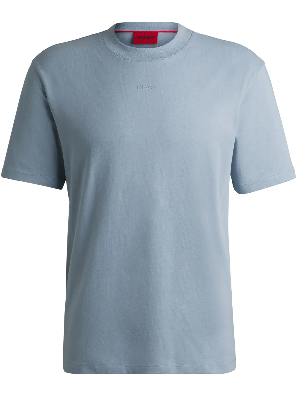 HUGO Katoenen T-shirt Blauw