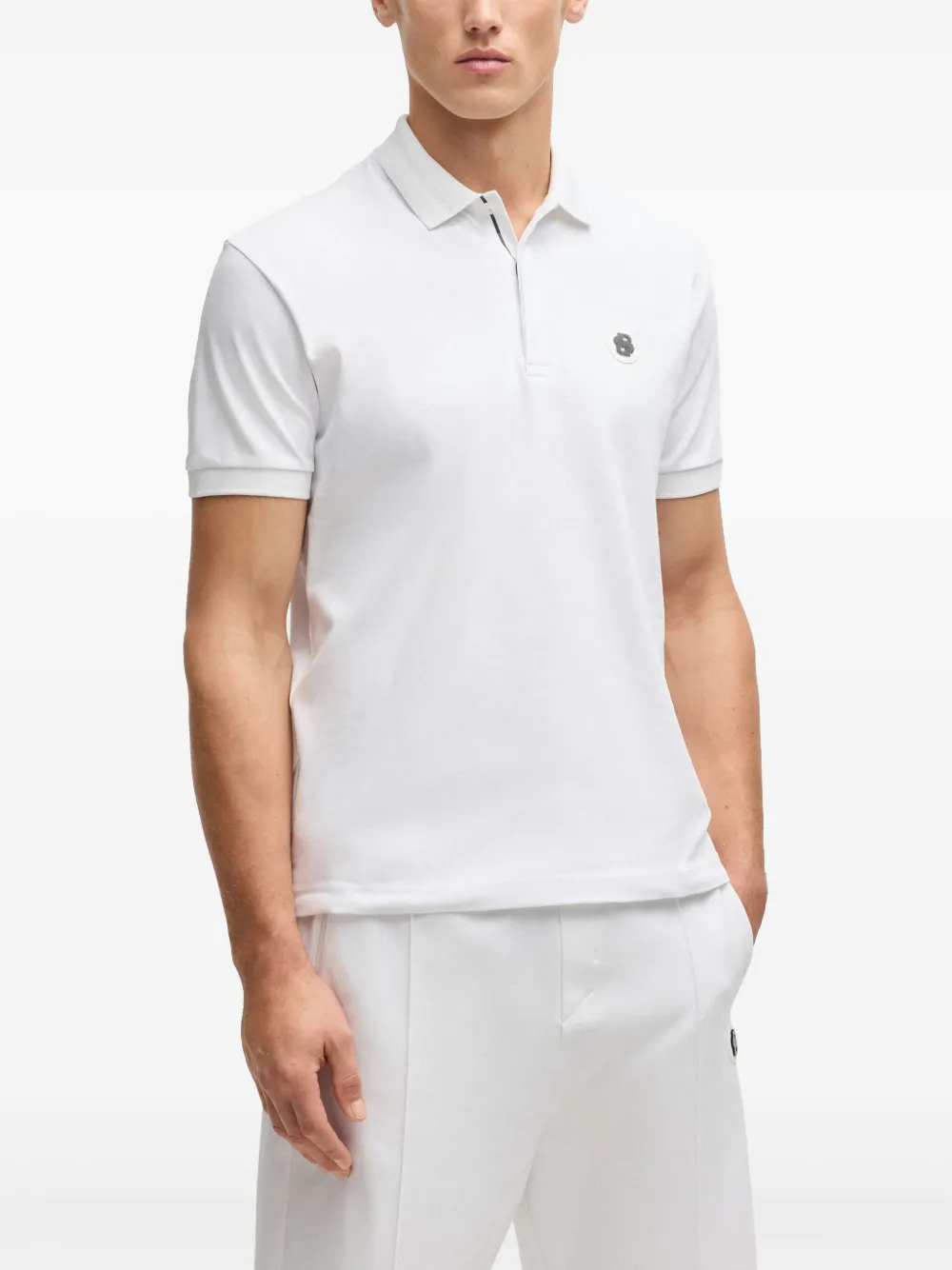 BOSS Paddy poloshirt Wit