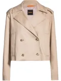 BOSS double-breasted jacket - Brown