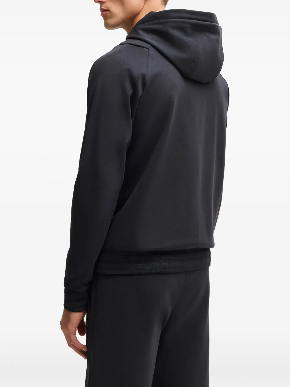 BOSS Hoodie met applicatie Blauw