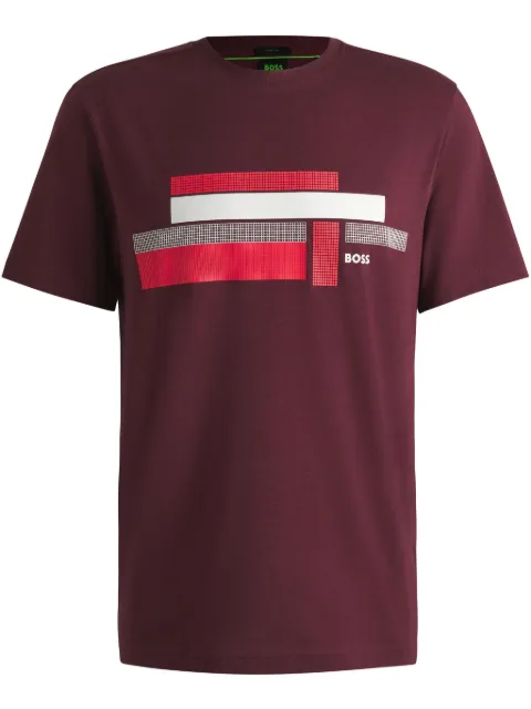 BOSS geometric logo-print t-shirt 