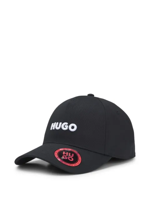 HUGO logo-embroidered cotton cap