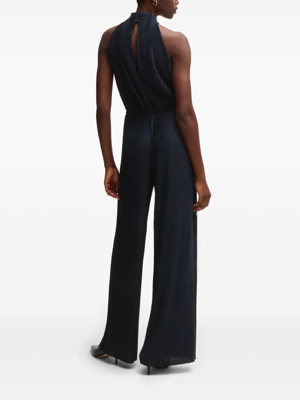 BOSS Mouwloze jumpsuit Zwart