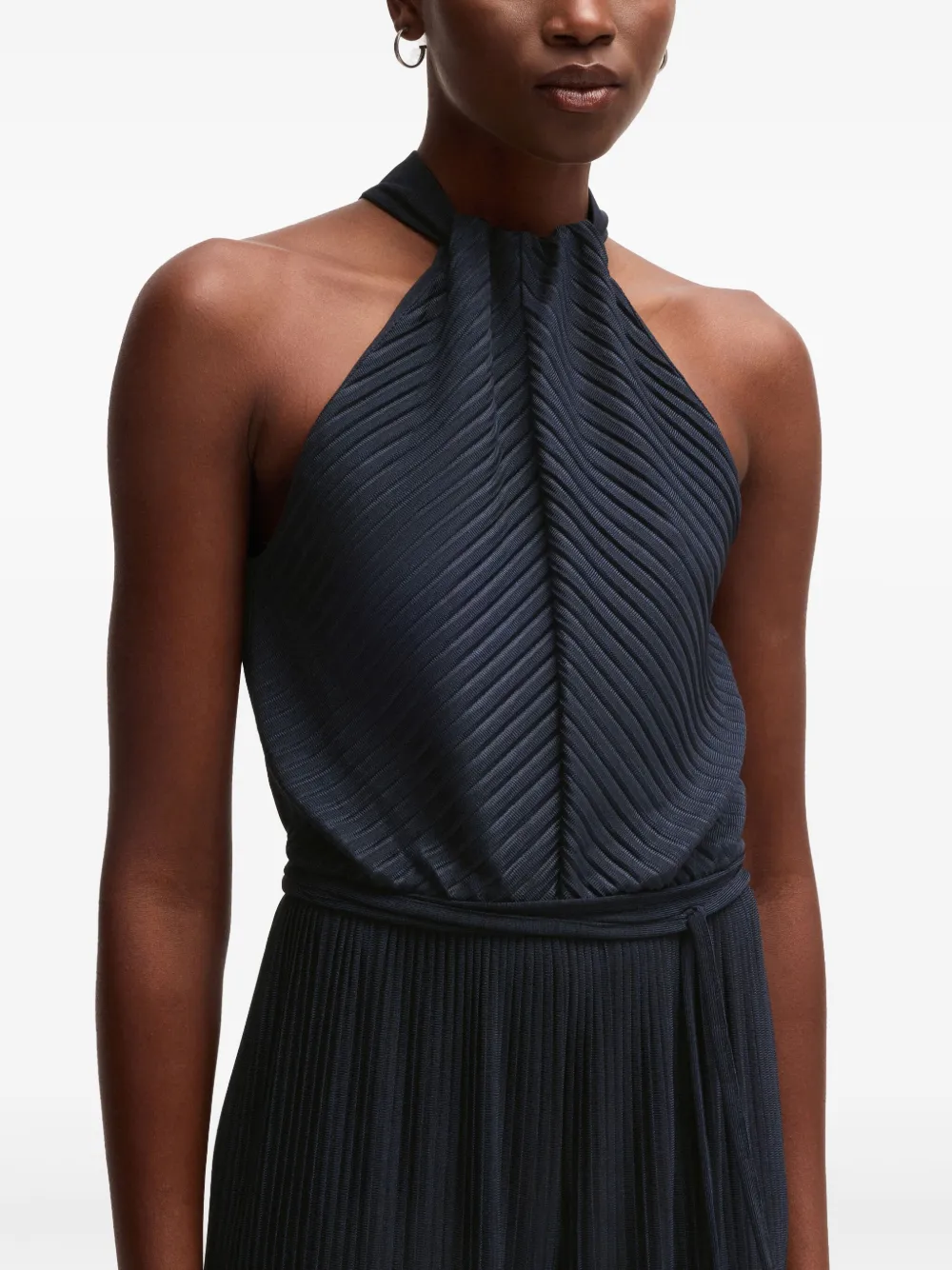 BOSS Mouwloze jumpsuit Zwart