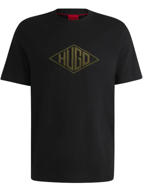 HUGO embroidered cotton T-shirt