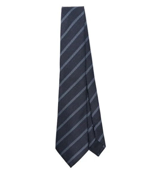 Giorgio Armani corbata de seda con motivo en jacquard