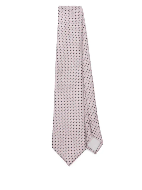 Giorgio Armani corbata de seda con motivo en jacquard
