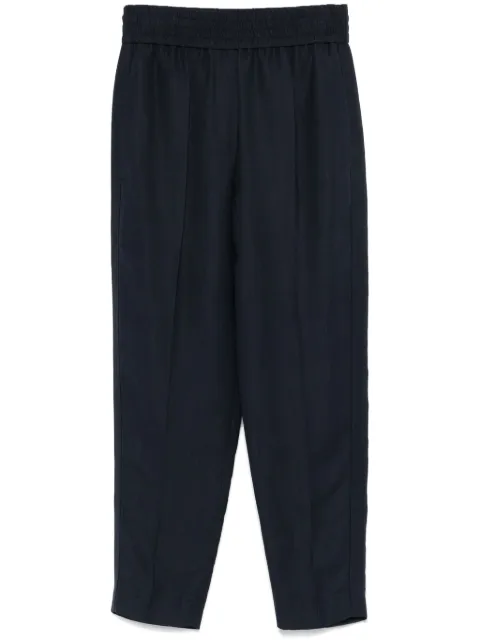 Brunello Cucinelli pressed-crease tapered-leg trousers