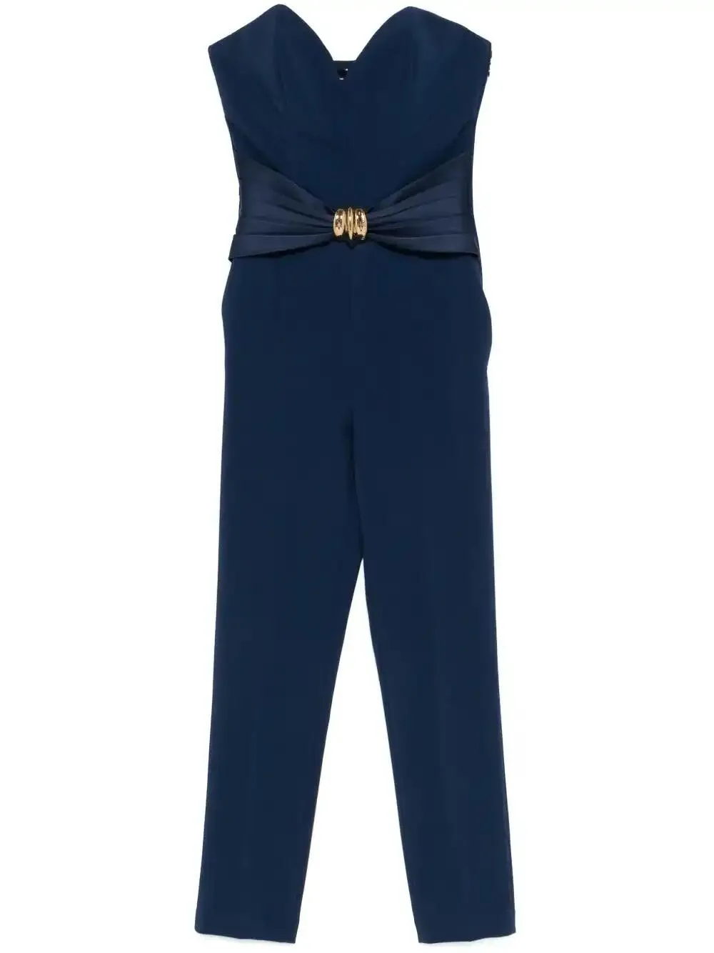bow-detail crepe jumpsuit