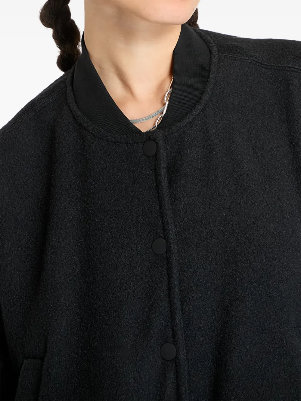 adidas Bomberjack met gestreept detail Zwart