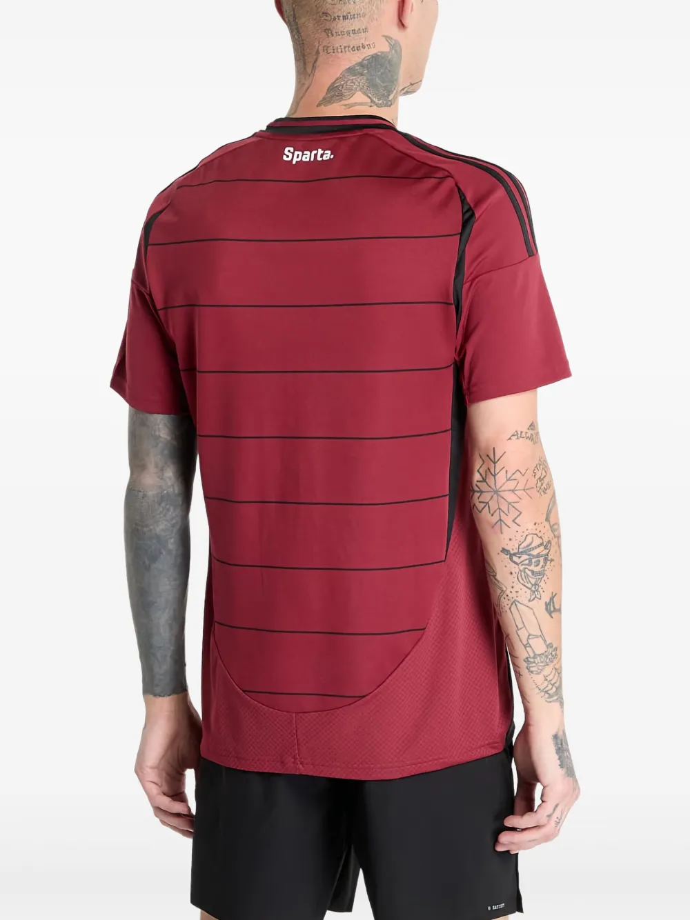 adidas T-shirt met logoprint Rood