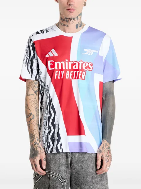 adidas x Arsenal's 24/25 warm-up T-shirt