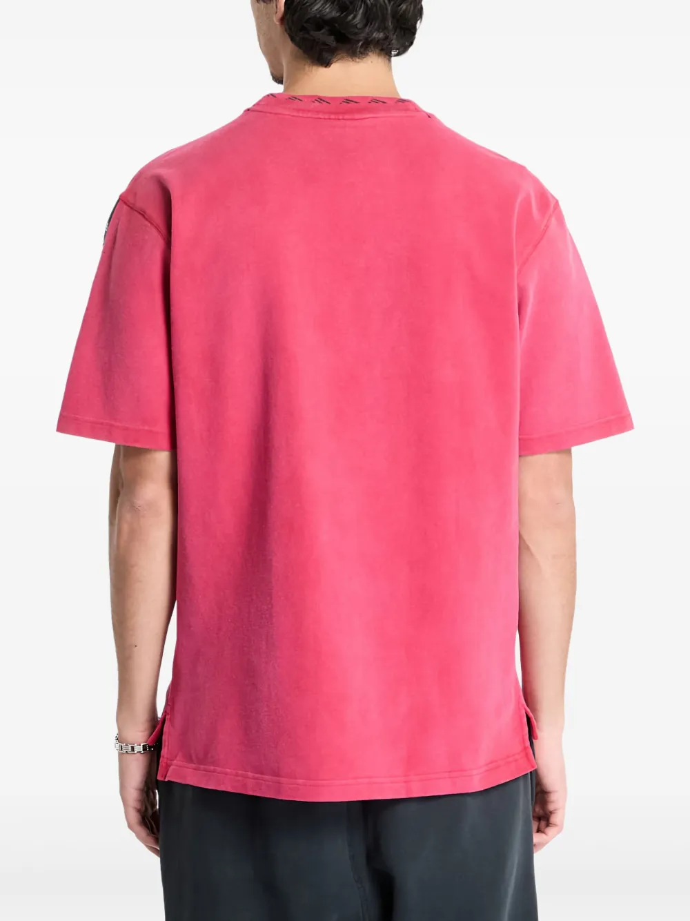 adidas Katoenen T-shirt met logo Roze