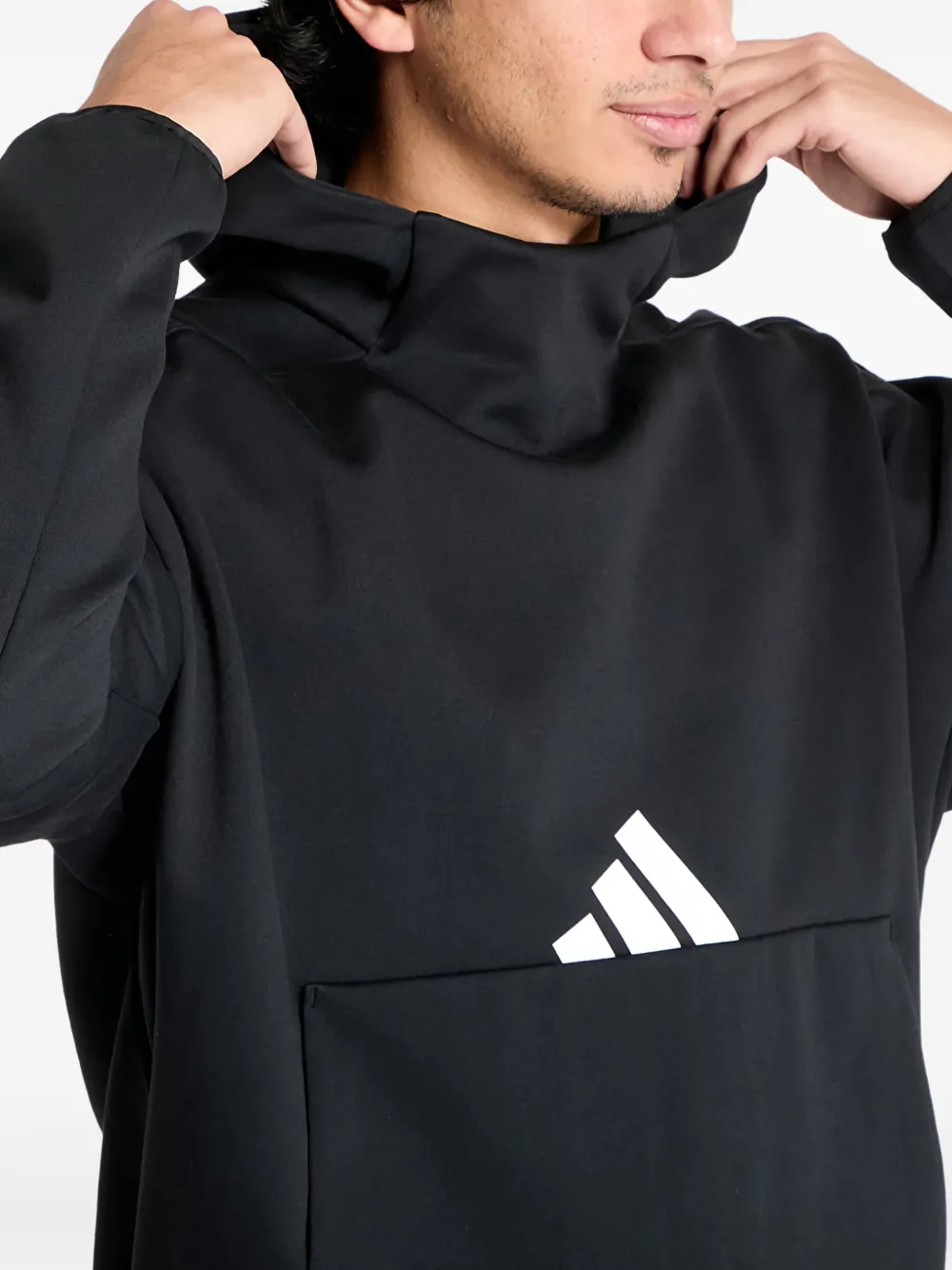 adidas Hoodie met logoprint Zwart