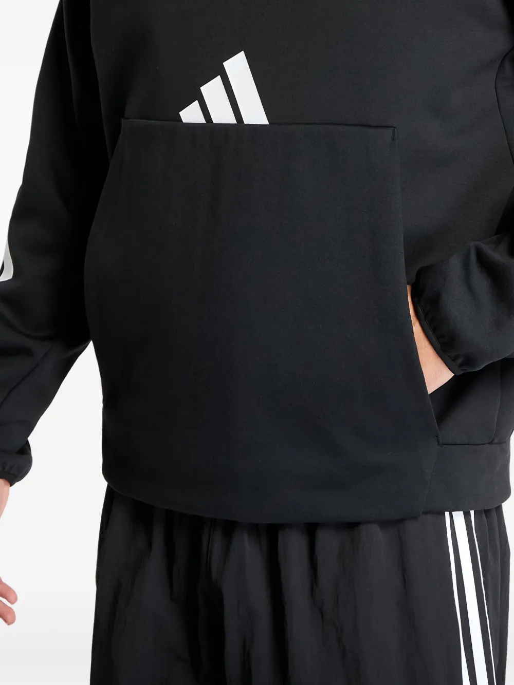 adidas Hoodie met logoprint Zwart