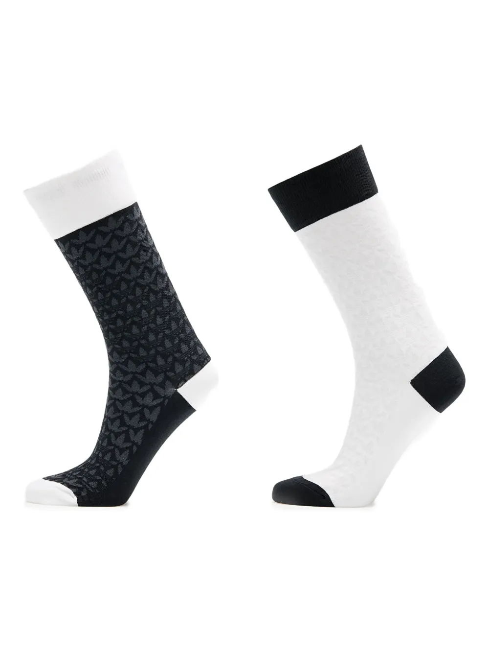 adidas monogram crew socks (pack of two) | Black | Image 1