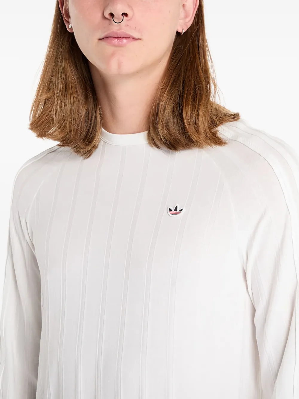 adidas x CLOT by Edison Chen geribbeld T-shirt Wit