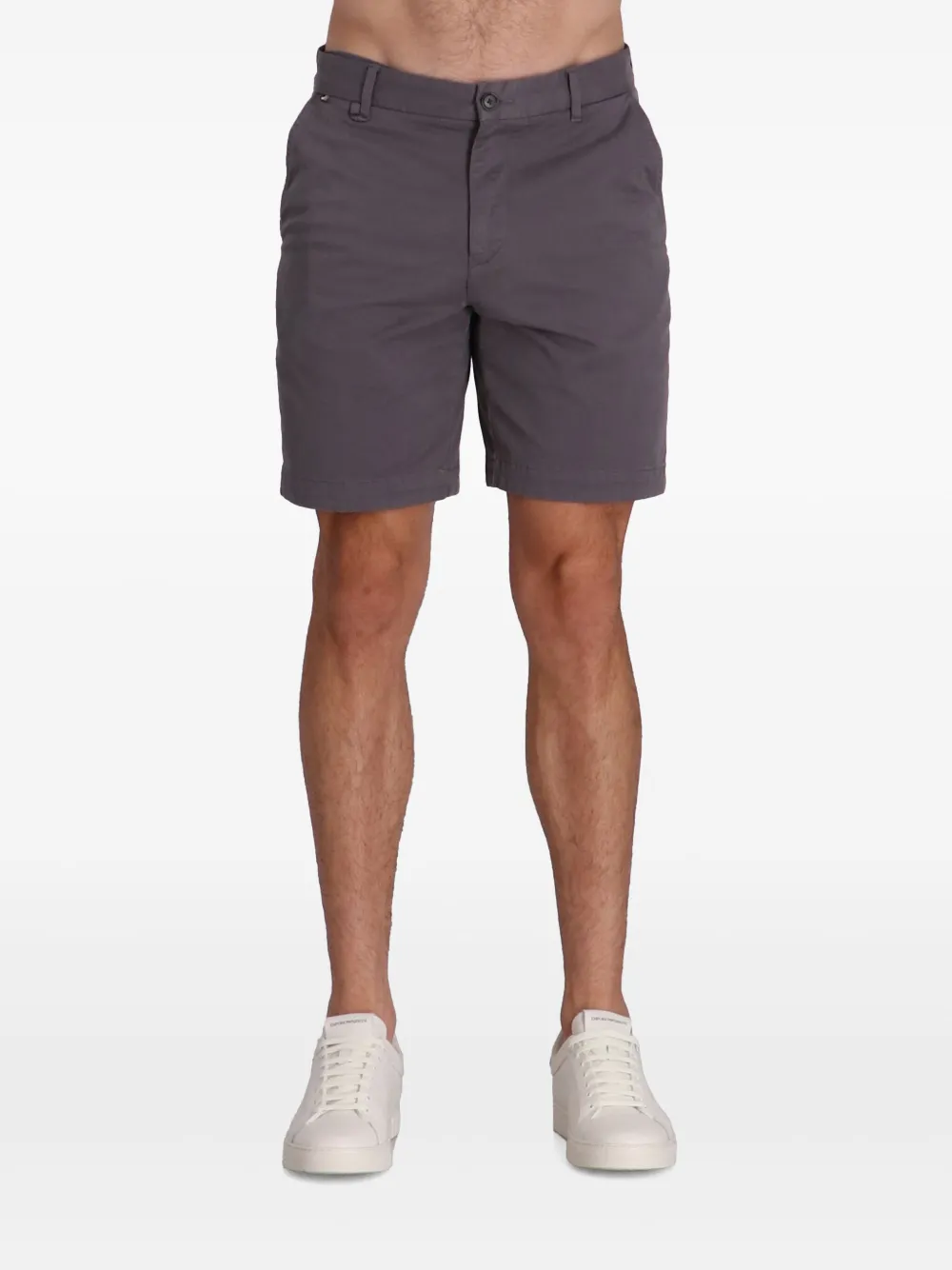 BOSS Katoenen shorts Paars