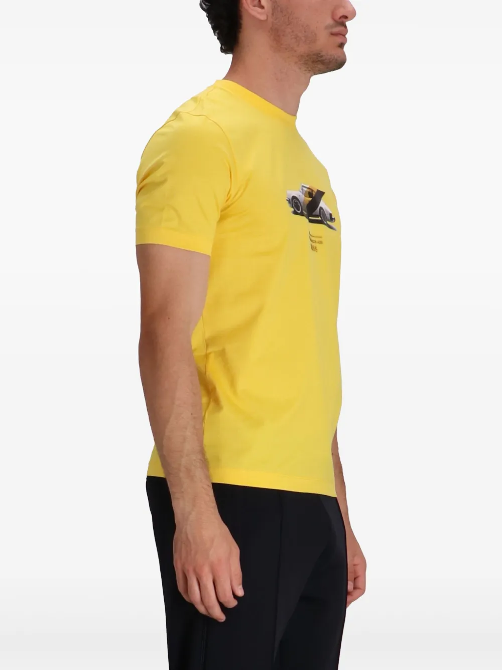 BOSS x Porsche katoenen T-shirt Geel