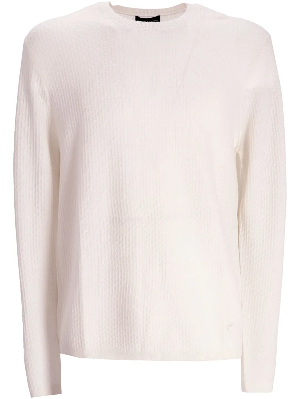 Emporio Armani Trui van scheerwol Wit