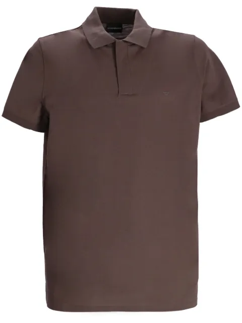 Emporio Armani logo-patch polo shirt