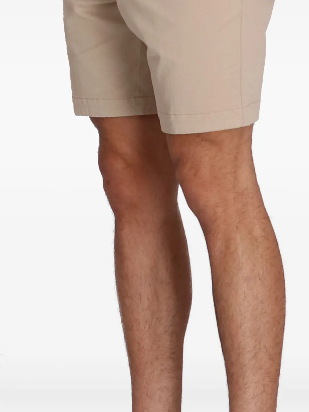 BOSS Katoenen gabardine shorts Bruin
