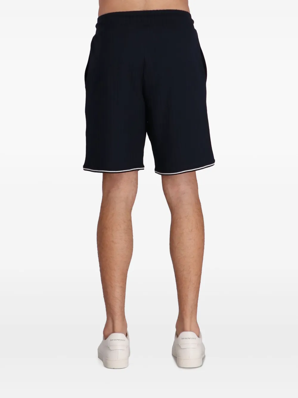Emporio Armani Katoenen trainingsshorts Blauw
