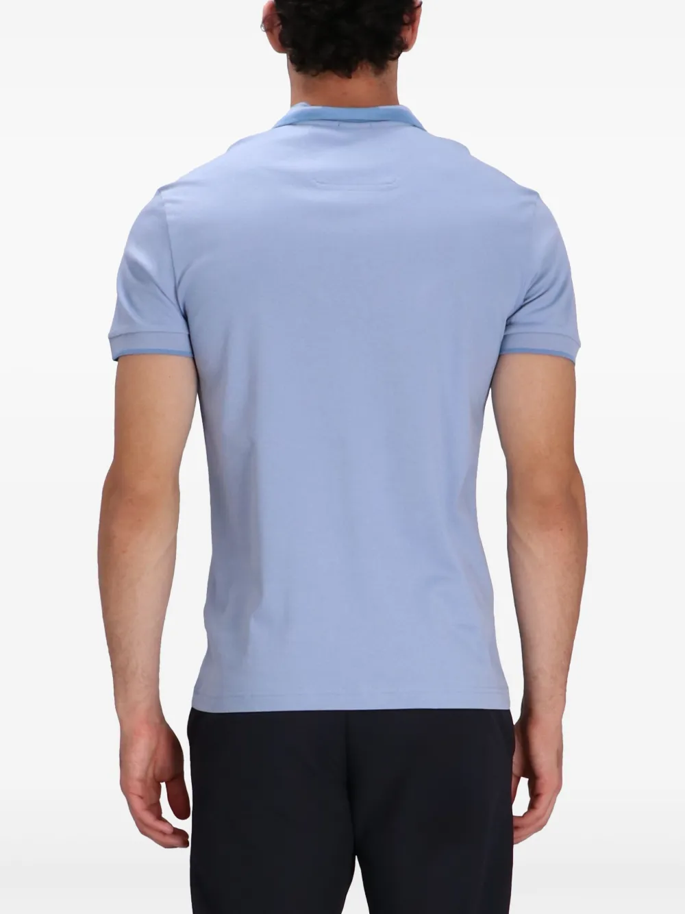 BOSS Katoenen poloshirt Blauw