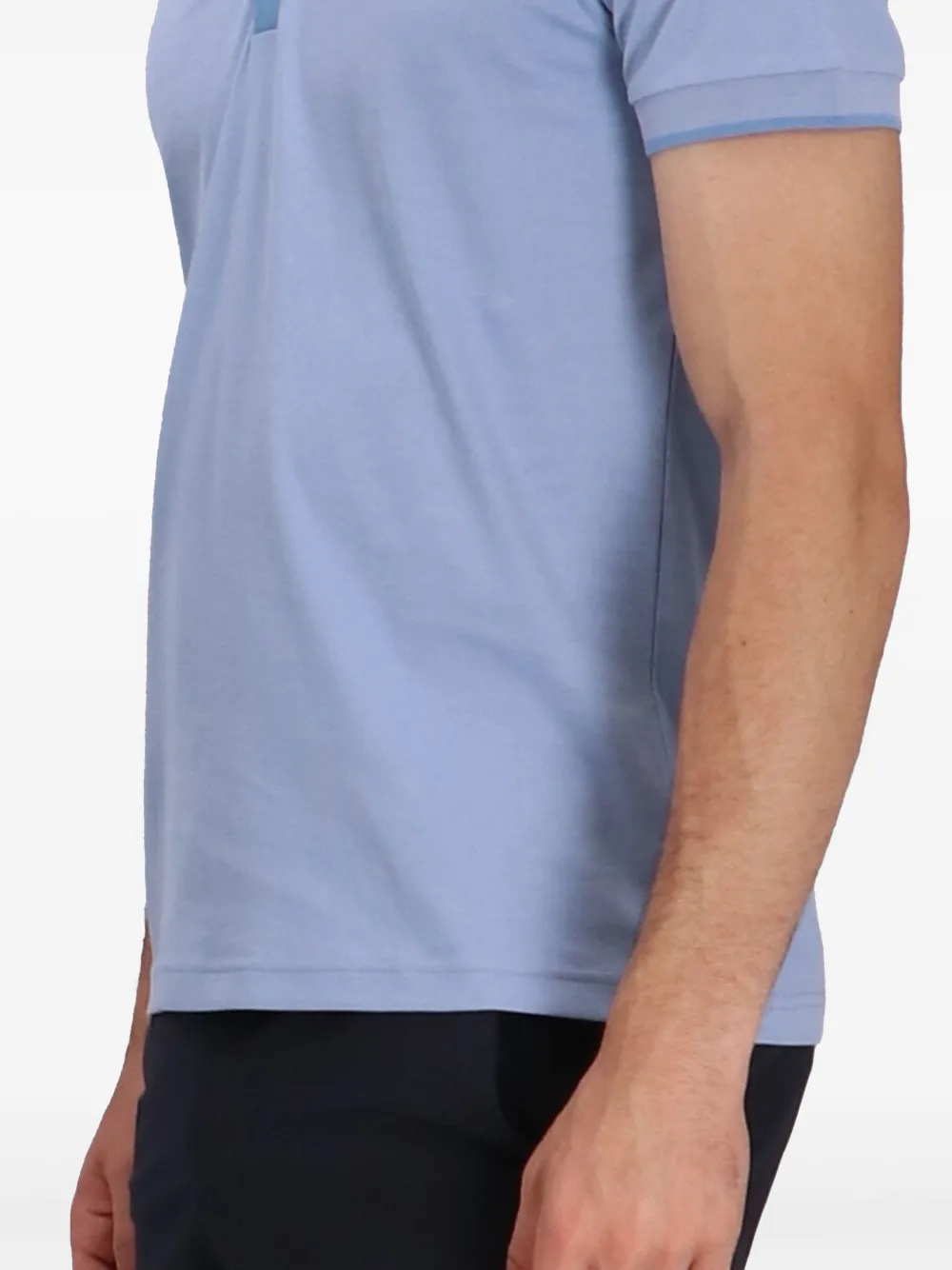 BOSS Katoenen poloshirt Blauw