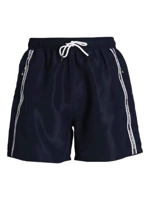 Emporio Armani logo-tape swim shorts