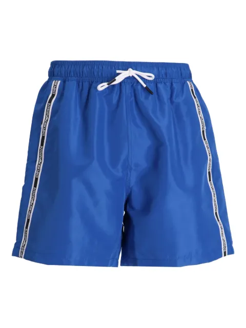 Emporio Armani logo-tape swim shorts