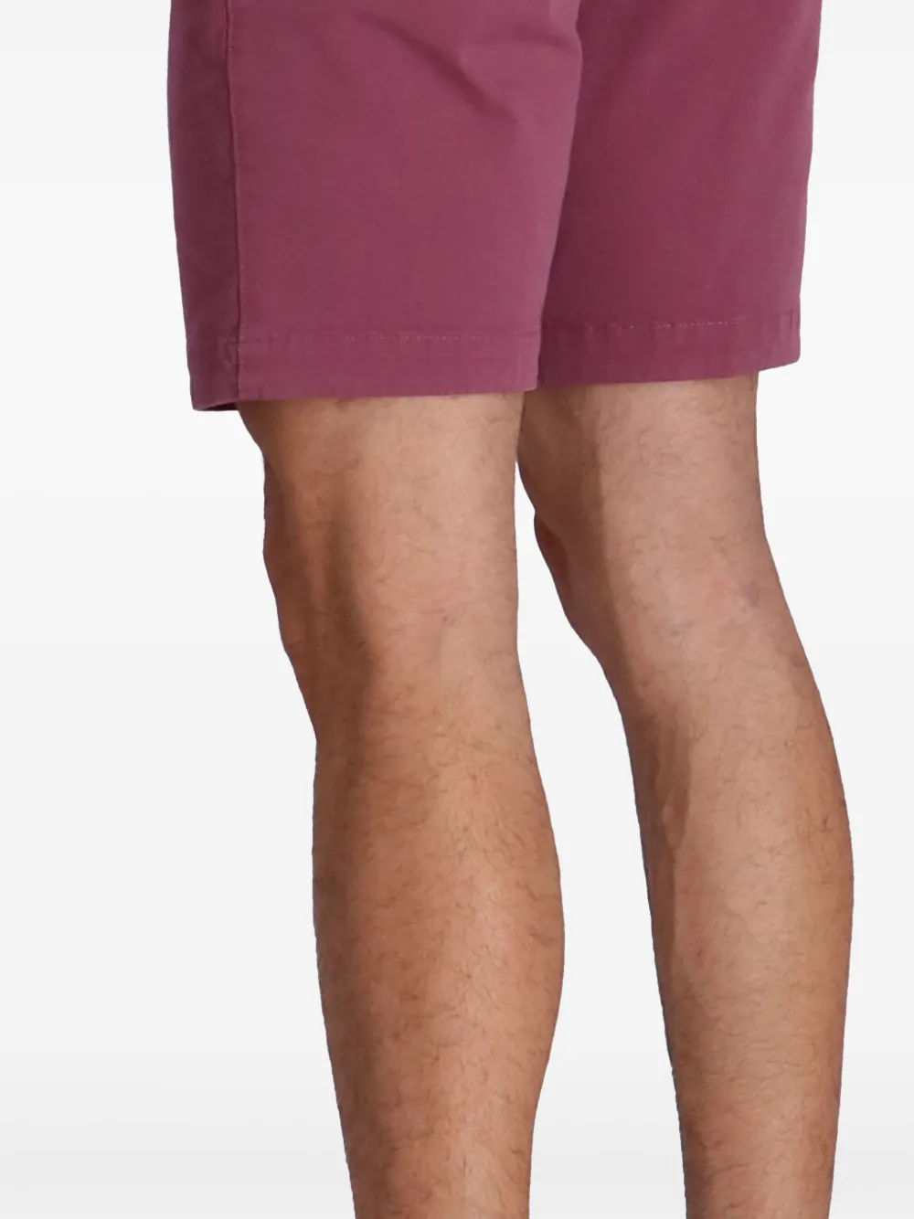 BOSS Slim-fit twill shorts Roze