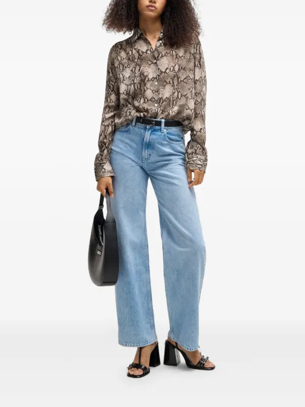 HUGO camisa con estampado de serpiente - Main Image