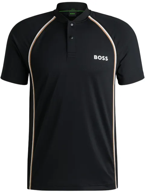 BOSS logo-print polo shirt 