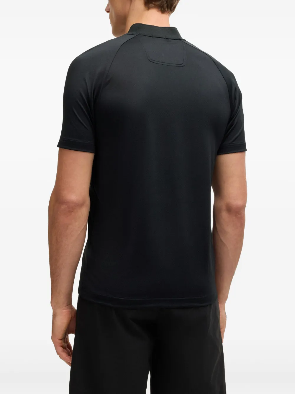 BOSS Poloshirt met logoprint Zwart