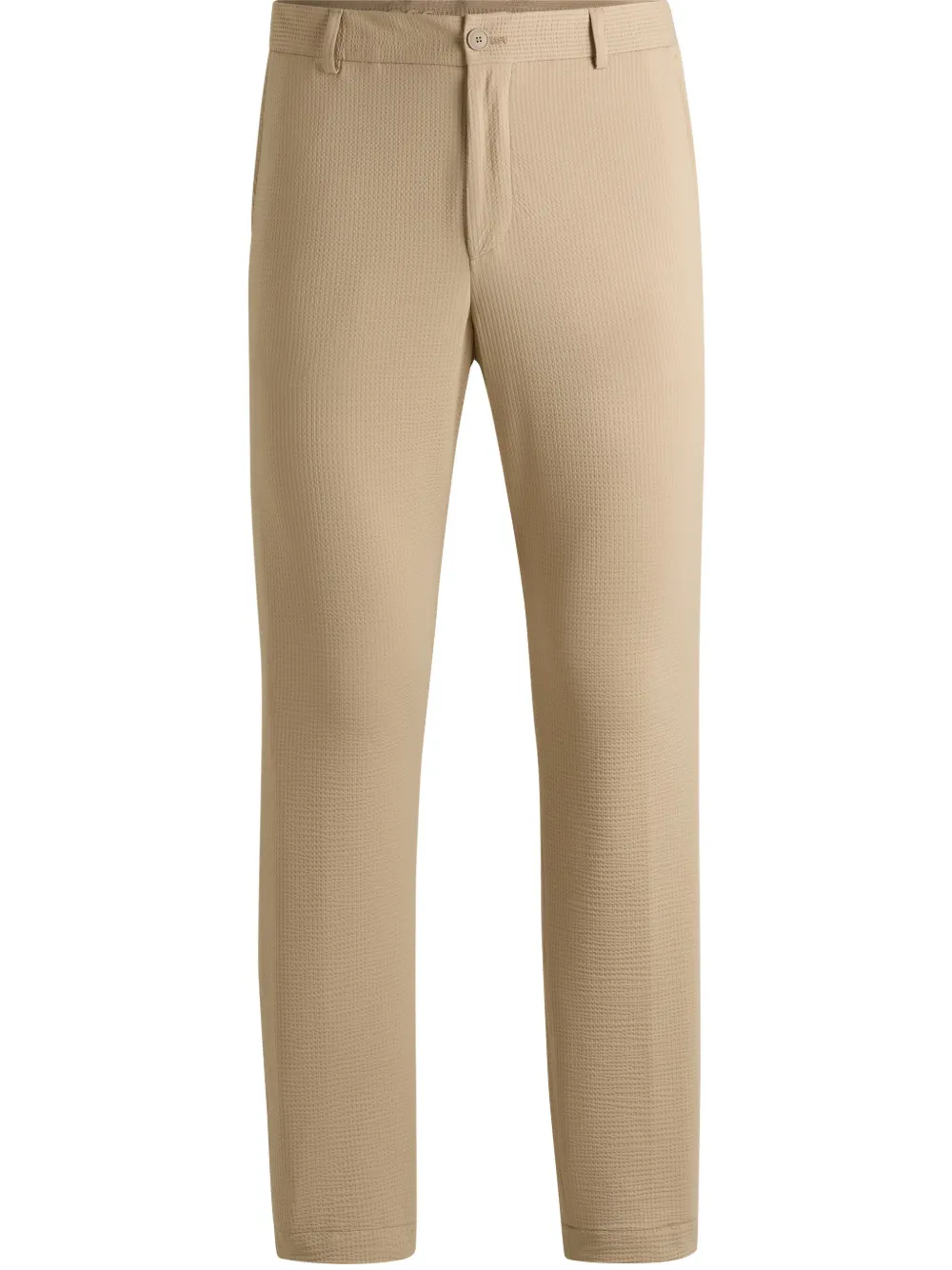 BOSS straight-leg seersucker trousers | Neutrals | Image 1