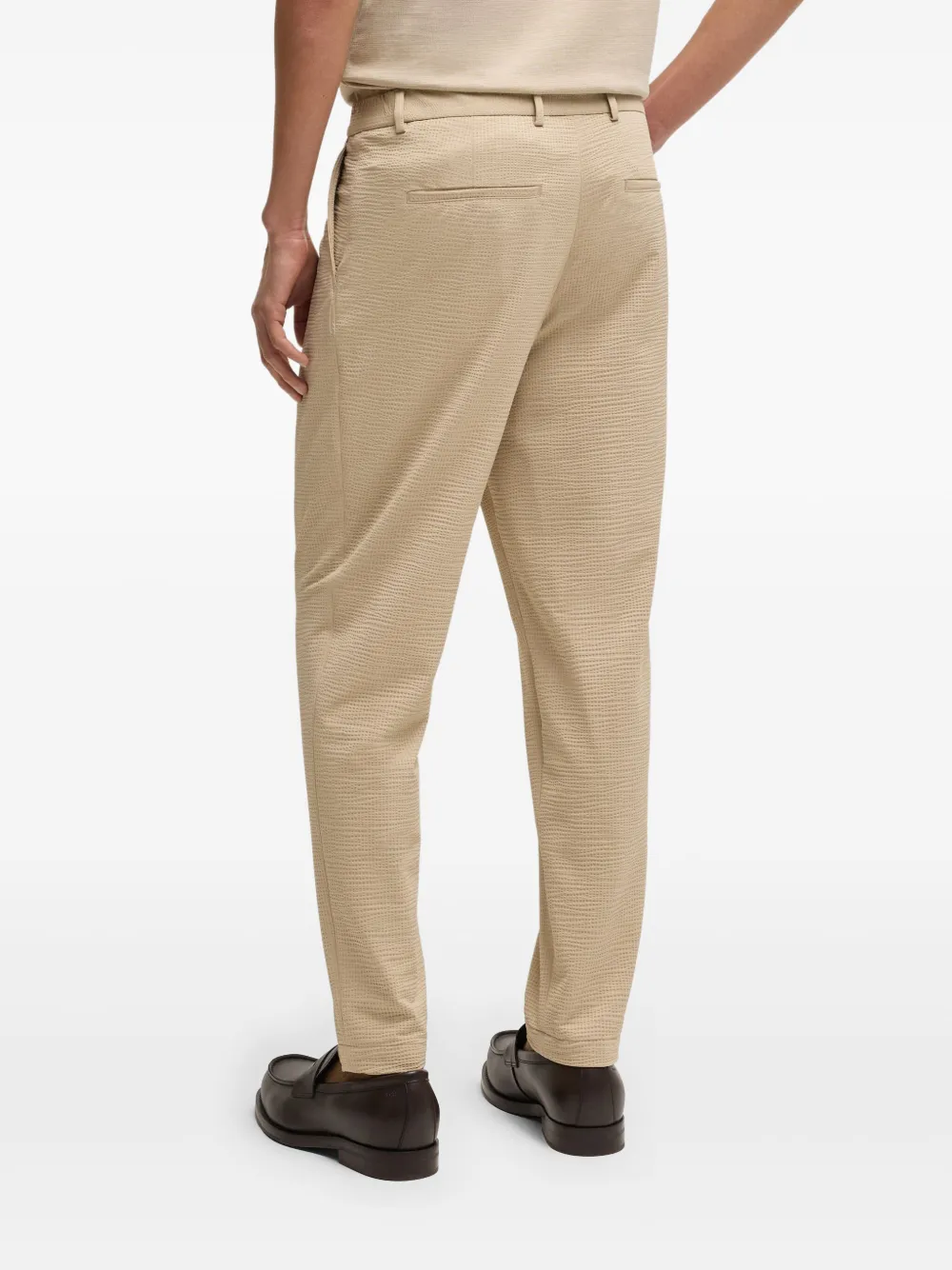 BOSS Straight broek Beige